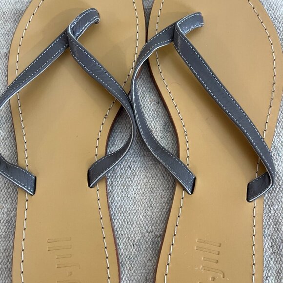 J.Jill Woman's Leather Summer/Beach Slip-On Flip-Flops Sandals Sz 8 - Picture 7 of 9